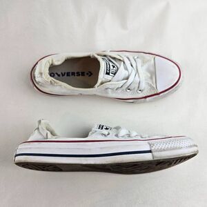 Converse Chuck Taylor All Star Low Top Sneakers Womens 7 White Shoreline Shoes